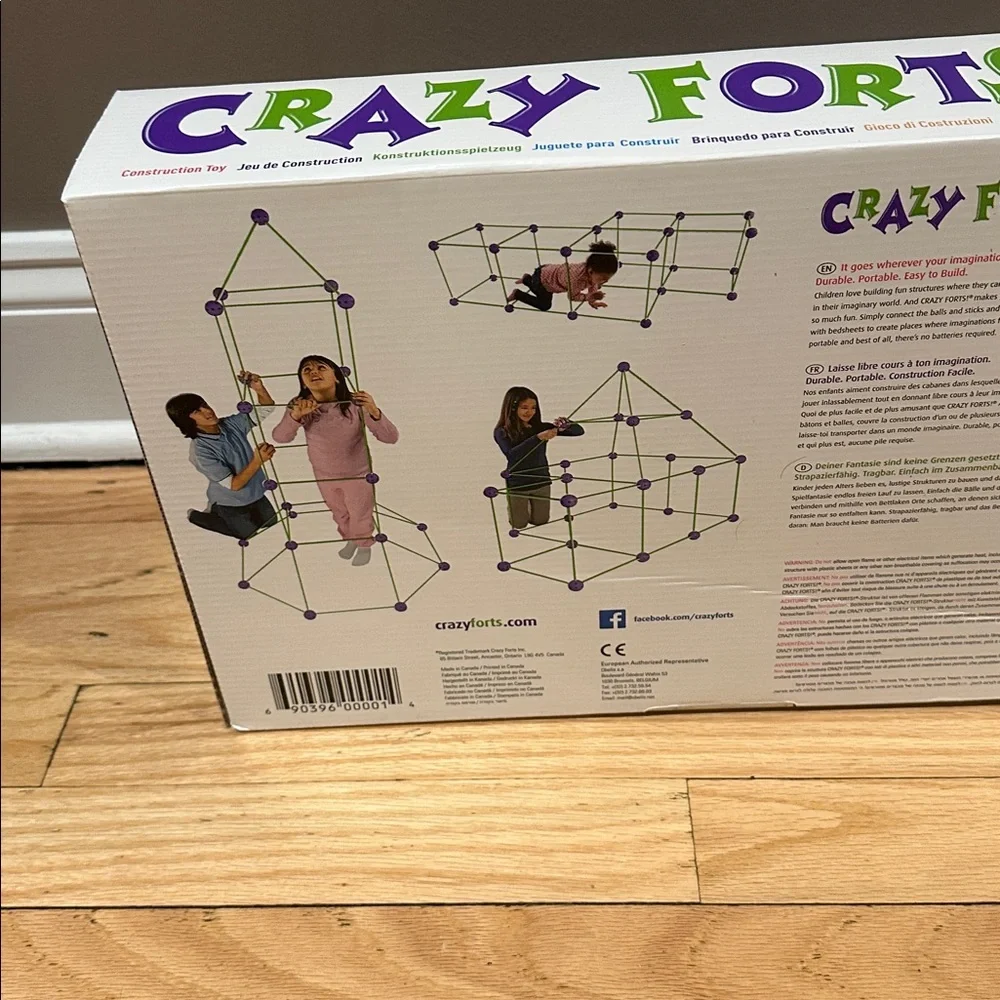 Kids Buildable Indoor/Outdoor Play Fort Playhouse.